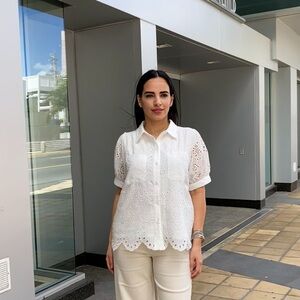 NWT - Summer Days - Eyelet Blouse